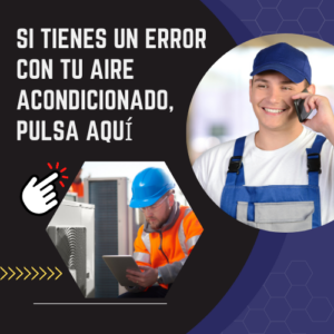 ¿Tiene un error aire acondicionado?